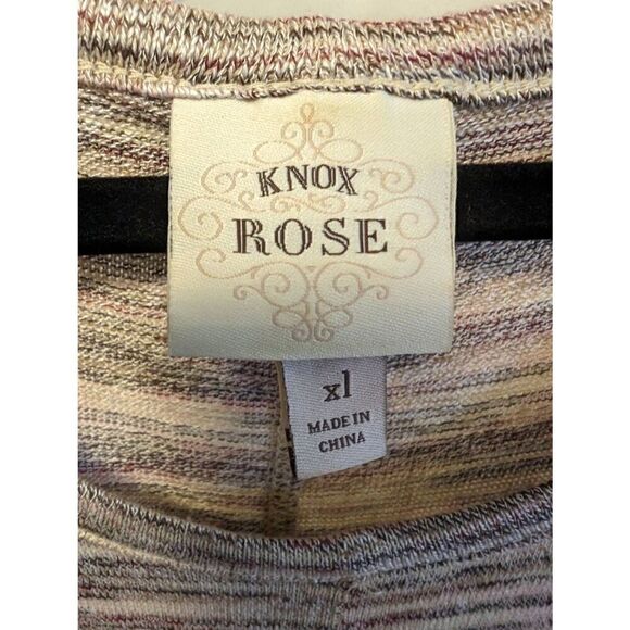 Knox Rose Striped Round Neck Sleeveless Blouse Tank Top Women's Size Extra Large - Picture 3 of 5